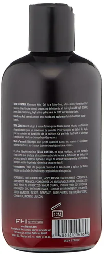 Vista 2 de FHI Heat Stylus Total Control Maximum Hold Gel para el cabello, 8 onzas líquidas
