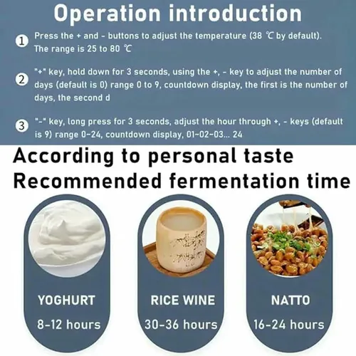 Vista 4 de Fabricante comercial de yogur, máquina automática de fermentación de yogur, fermentador eléctrico para vinagre de frutas, yogur, natto, vino de arroz