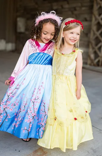 Vista 7 de Little Adventures disfraz de princesa amarillo para niña M 3-5 años Traditional