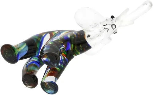 Vista 6 de GlassOfVenice - Elefante a rayas de cristal de Murano