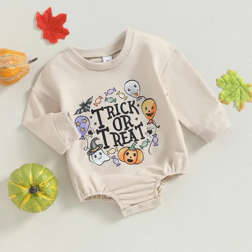 Vista 2 de Gueuusu Sudadera de Navidad para bebé niño y niña, sudadera bordada con letras de Papá Noel, mameluco de manga larga