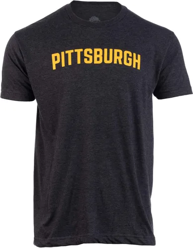 Vista 6 de Pittsburgh Camiseta clásica de estilo retro Pennsylvania PA City Pride para hombres y mujeres