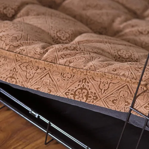 Vista 4 de Bowsers - Colchón de lujo para perro, extragrande, diseño de huesos de chocolate