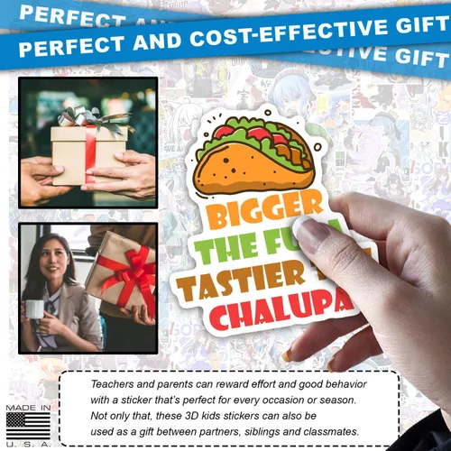 Vista 5 de Bigger The FUPA Tastier The Chalupa - Adhesivo adhesivo de vinilo resistente a la intemperie, calcomanía para automóvil, laptop, ventana