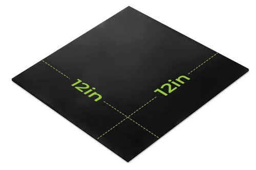 Vista 2 de MATNIKS Lámina de Goma de Neopreno, Trabajo Pesado, Alto Grado 60A, Negro, 12x12 Pulgadas por 1/16" (+/- 5%) para Fontanería, Juntas