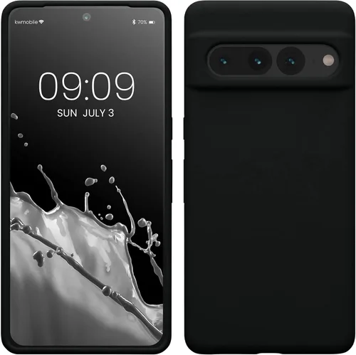 Vista 68 de kwmobile Funda compatible con Google Pixel 7 Pro - Funda de silicona TPU con acabado suave - Piedra antigua
