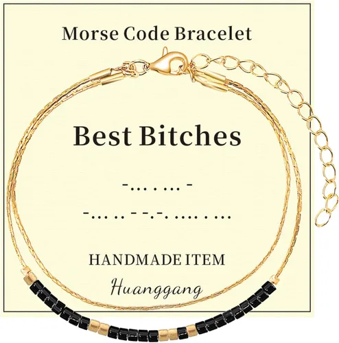 Vista 10 de Regalos inspiradores para mujeres, pulseras con código morse, mensaje secreto para hija, mamá, mejor amiga, profesora, día de la madre, día de San