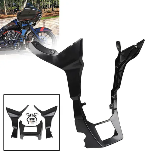 Vista 4 de Cubierta de alerón frontal sin pintar para Harley Road Glide FLTRX FLTRXS Road Glide Special FLTRXS 2017-2023