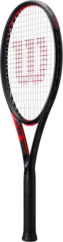 Vista 3 de Wilson Clash 100L V3 Strung - Raqueta de tenis para adultos, tamaño de agarre de 0-4 pulgadas, ensartada con Sensation 16 Natural a media tensión