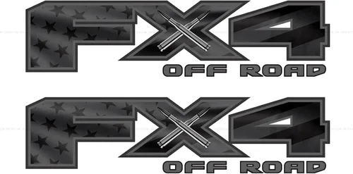 Vista 11 de FX2 - Calcomanías deportivas F para camión, 4 x 4, lado de la cama (juego de 2)