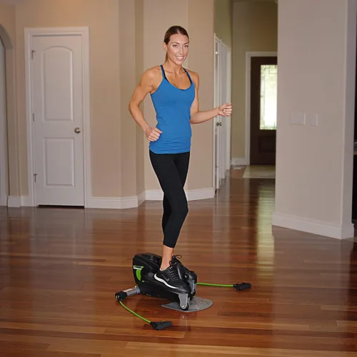 Vista 9 de Stamina Inmotion Compact Strider - Máquina de ejercicio para pies para debajo del escritorio, elíptica para estar de pie o sentado, equipo elíptico
