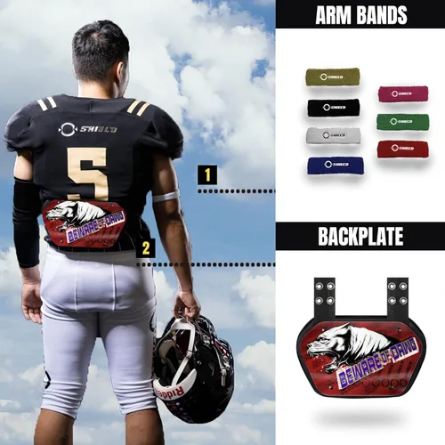 Vista 6 de O Shield Football Backplate for Shoulder Pads, Expression Series