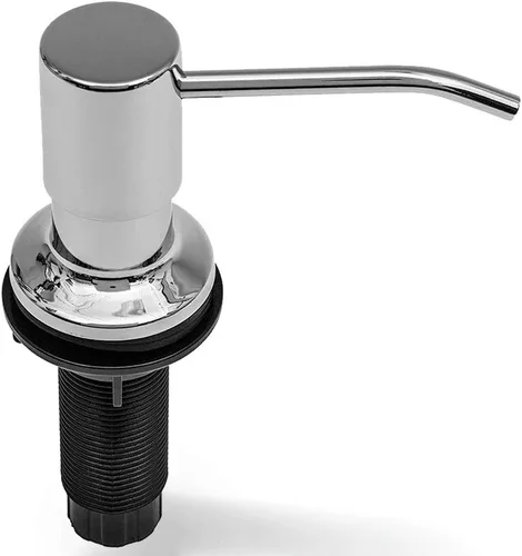 Vista 2 de Dispensador de jabón para fregadero de cocina, con recambio desde la parte superior, dispensador líquidos de grado comercial, diseño integrado