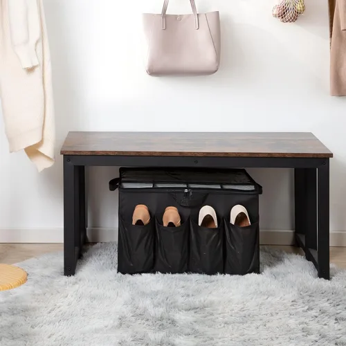 Vista 7 de Organizador de zapatos para armario, solución de almacenamiento de zapatos con cubierta transparente y separadores ajustables, caja de zapatos