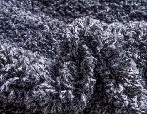 Vista 58 de Unique Loom Colección Davos Shag - Alfombra Lino