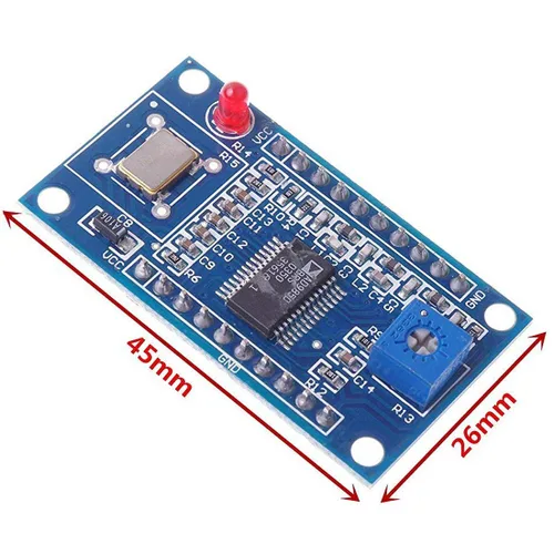 Vista 5 de HiLetgo DDS AD9850, módulo generador de señal, señal DDS, onda senoidal, cuadrada, 0 – 40 MHz