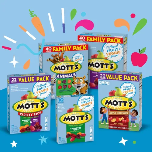 Vista 8 de Mott's Snacks con sabor a frutas, huerto de manzana, sin gluten, 22