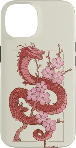 Vista 4 de iPhone 16 Japanese Dragon in Cherry Blossom Case