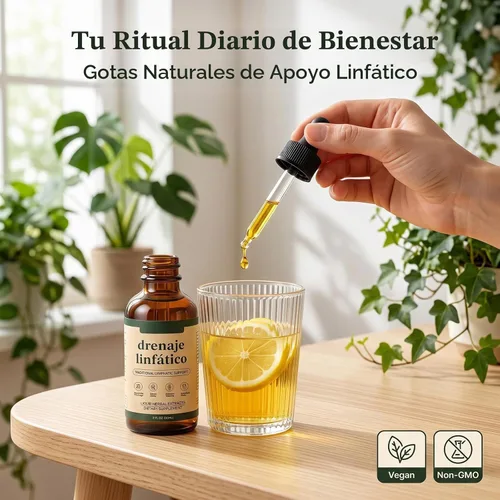 Vista 2 de Gotas de drenaje linfático, líquido de apoyo del sistema linfático a base