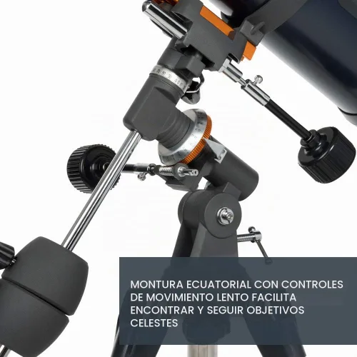 Vista 3 de Celestron Telescopio Newtoniano AstroMaster 130EQ - Óptica de vidrio totalmente recubierta - Kit de software y accesorios de astronomía adicional