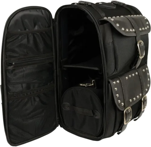 Vista 2 de EXCELSIOR INT - Bolsa de viaje grande para motocicleta, mochila, equipaje de viaje, color negro