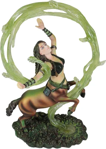 Vista 9 de Ebros Gift Anne Stokes Fantasía Arte Tierra Elemental Mago Hechicera Centauridas Invocación Espíritu Gaia Magic Energy Collector Figurine Guerrero