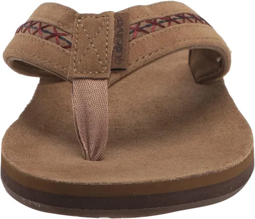 Vista 2 de Quiksilver Men's Carver Leather Flip Flop Sandal