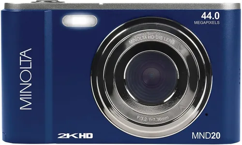 Vista 6 de Minolta Cámara digital MND20 de 44 MP - Video Ultra HD de 2.7K, zoom digital 16X, estabilización antivibración, lapso de tiempo, detección facial