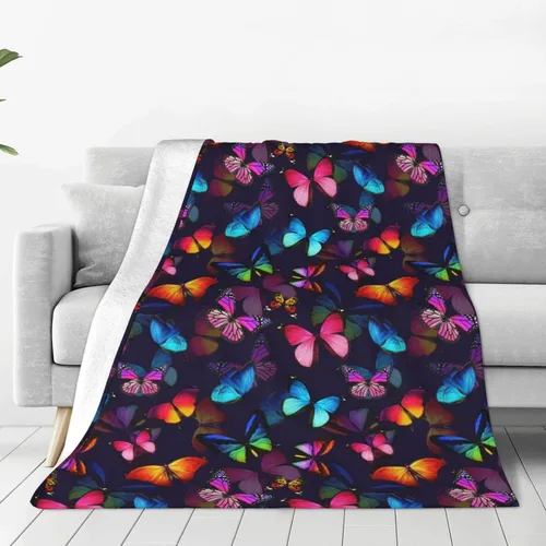 Vista 12 de Manta de flores de gato, suave, cálida, ligera, acogedora manta de felpa para cama, sofá, oficina, decoración de regalos para niños y mujeres, 50 x