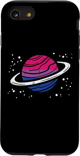 Vista 18 de iPhone 16 Bisexual Planet Saturn Bi Pride Flag Lgbtq Men Women Kids Case