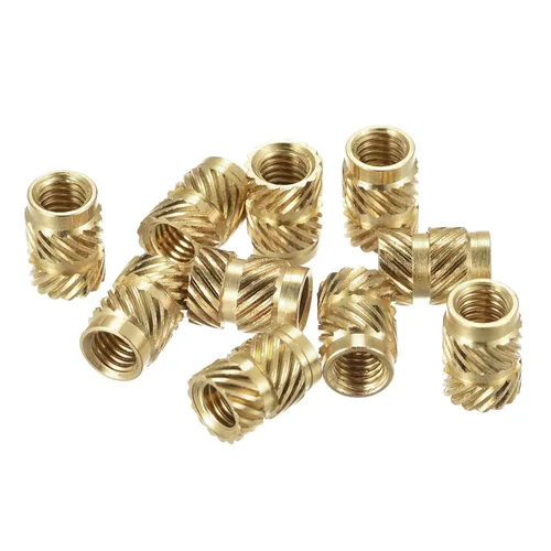Vista 28 de uxcell Tuercas de inserción moleteadas, 80 piezas M2 x 3 mm L x 3.5 mm DI 3D Impresión de tuercas de latón Tuercas de rosca hembra Insertos de latón