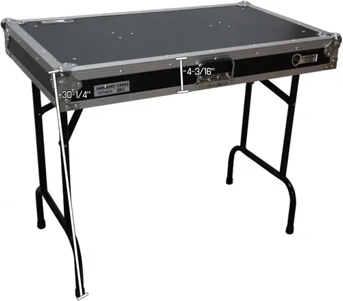 Vista 4 de Mesa de estación de trabajo DJ 36" pulgadas de ancho portátil 30" altura