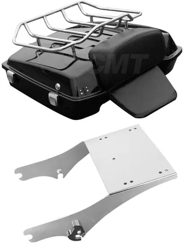 Vista 12 de TCMT Juego de maletero picado de 10.7 pulgadas para Harley Touring 1997-2013 Road King Road Glide Street Glide Electra Glide Pack