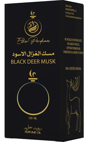 Vista 4 de Ether Perfumes PHEROMONE BOOSTED BLACK DEER MUSK Aceite de perfume concentrado 3.4 fl oz I Extracto de grado premium I Perfume Making I Aceite