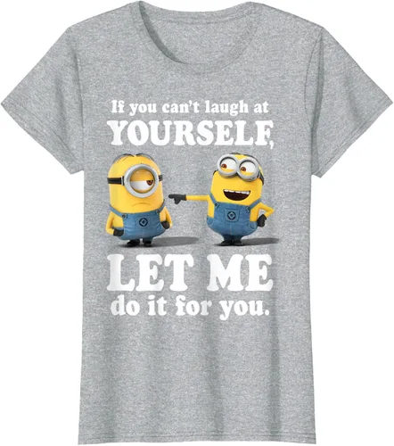Vista 31 de Camiseta gráfica de Minions de Mi villano favorito: Ríete de ti mismo Negro