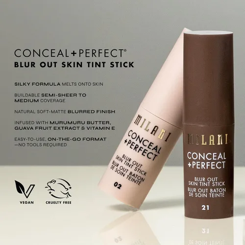 Vista 8 de Milani Conceal + Perfect Blur Out Skin Tint Foundation 04Light Warm-Neutral