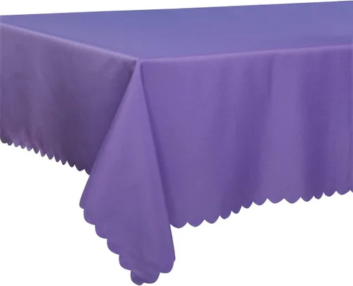 Vista 15 de Queenbox - Mantel rectangular rectangular de poliéster para bodas, fiestas, hoteles, restaurantes