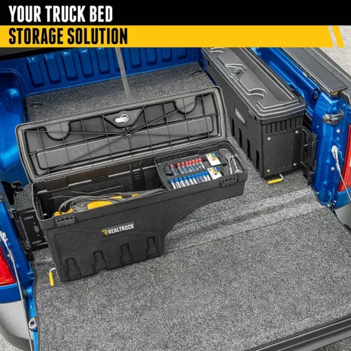 Vista 4 de UNDERCOVER SwingCase - Caja de almacenamiento para caja de camioneta SC400P, SC400D Se adapta al juego de conductor y pasajero Toyota Tundra