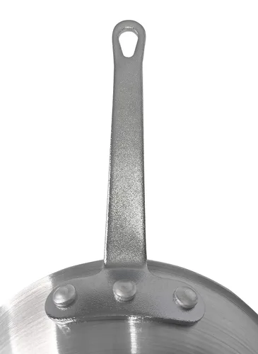 Vista 5 de Sartén de aluminio con acabado natural de 8 pulgadas, sartén, grado comercial, certificado NSF