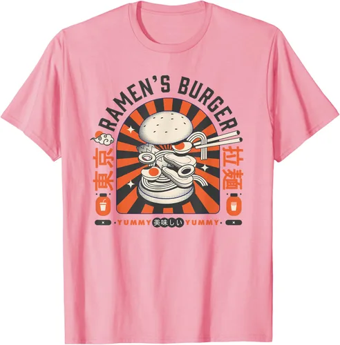 Vista 15 de Ramen's Burger Japan Art Anime Ramen Japon Pop Style Vintage Camiseta, gris, S Gris Oscuro