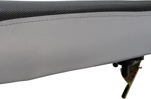 Vista 8 de AlveyTech Asiento de vinilo negro y gris para ATV de 90 cc - 150 cc