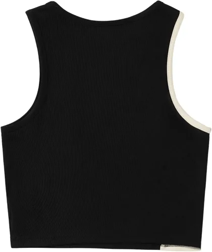 Vista 2 de SweatyRocks Camiseta sin mangas de punto acanalado de verano para mujer