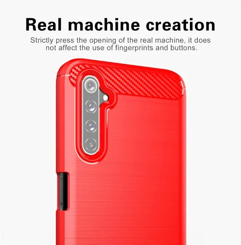 Vista 3 de Asuwish Funda de teléfono para Oppo Realme 6 Pro con protector de pantalla de vidrio templado y accesorios para celda, suave y delgada, goma