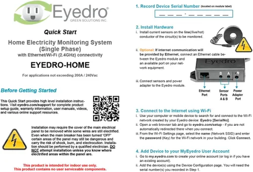Vista 9 de Eyedro Monitor de energía para el hogar, monitor de uso de electricidad en tiempo real con medición de red solar, monitor de consumo de energía