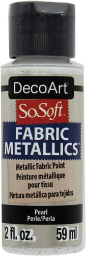 Vista 2 de DecoArt SoSoft - Pintura acrílica metálica de tela, 2 onzas, esmeralda