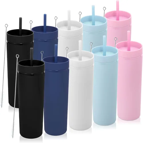 Vista 36 de Volhoply Vasos delgados de plástico de 20 onzas