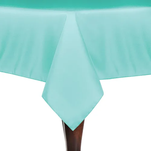 Vista 5 de ULTIMATE TEXTILE Mantel cuadrado de lino de poliéster de 52 x 52 pulgadas, color verde salvia