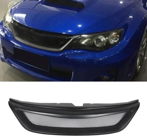 Vista 7 de Parrilla de malla frontal de fibra de carbono para Subaru Impreza 2011-2014 11-14 WRX STI parachoques superior