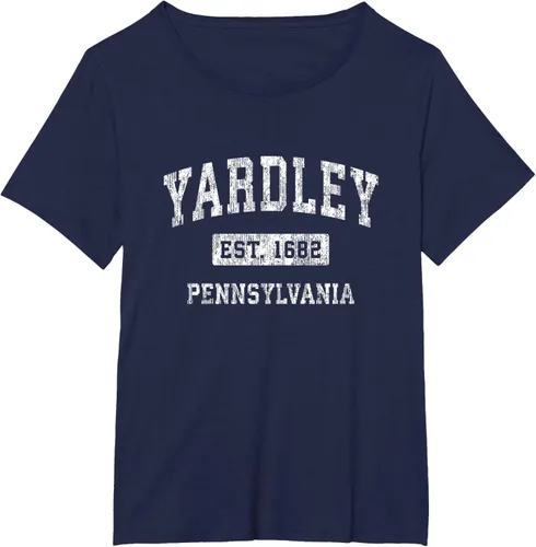 Vista 21 de Yardley Pennsylvania PA - Camiseta de manga corta, diseño deportivo