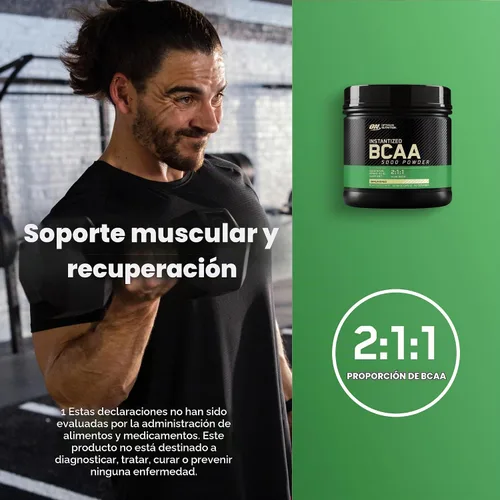 Vista 3 de Optimum Nutrition - BCAA en polvo instantáneo, 5000 mg, 12.16 onzas